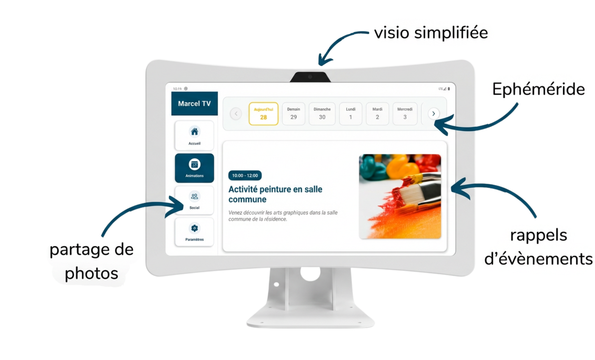 Marcel Tab — tablette senior pour personnes âgées atteintes d'Alzheimer ou troubles cognitifs